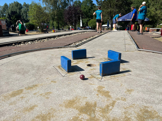Wie spielt man Minigolf auf dem System Beton?