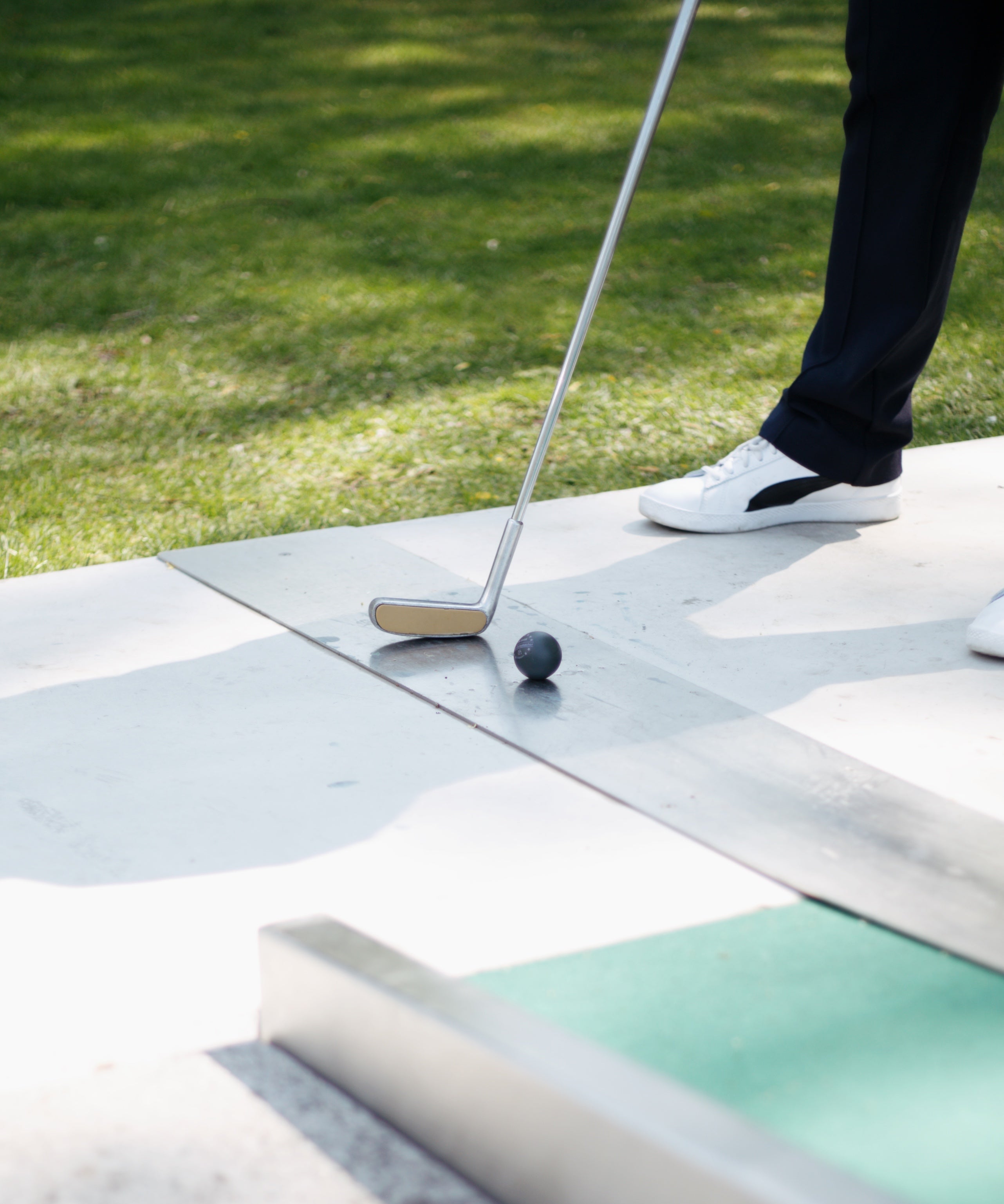 minigolf am abschlag